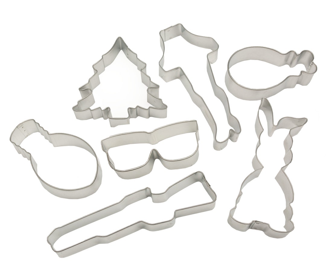 7 Piece Christmas Story Cookie Cutter Set Metal Cookie Cutters - Etsy