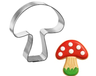 Cortador de galletas con forma de seta de 8,9 cm (3,5 pulgadas) - Bosque caprichoso