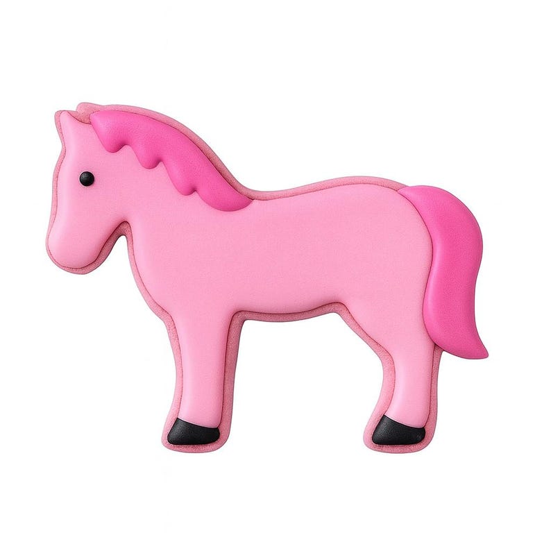 Cortador de galletas de caballo de 4'' de metal, diseño de granja, rancho, cebra, fiesta de cumpleaños / Cortadores de galletas imagen 7