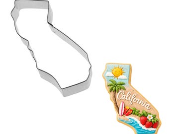 California State 4'' Cookie Cutter Metal School Graduation United States Cookie Cutters