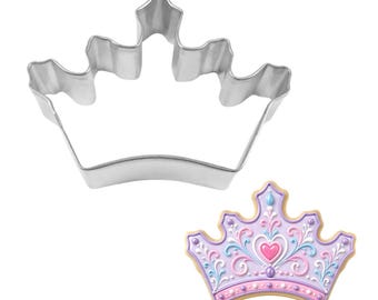 Crown Tiara 3.5'' Cookie Cutter Metal Princess British Royal | Cookie Cutters
