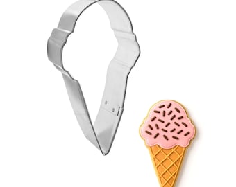 Ice Cream Cone 4" Cookie Cutter Metal | Summer Party Treat