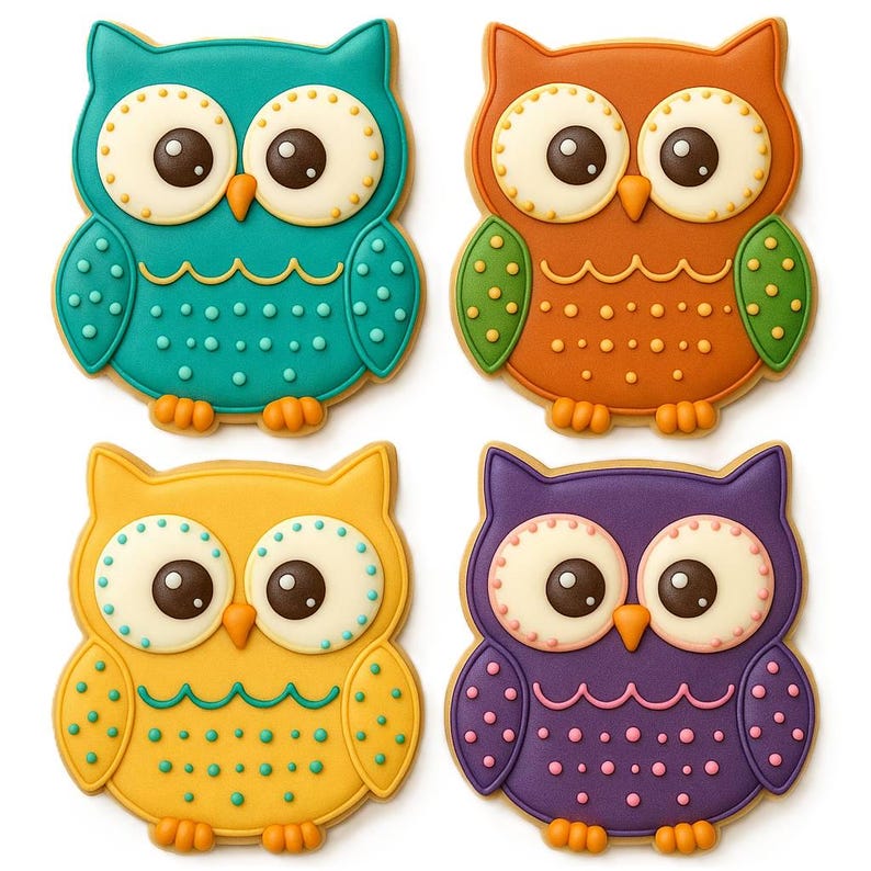 5 Piece Woodland Cookie Cutter Set | Owl Deer Fox Mushroom Hedgehog afbeelding 2
