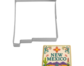 New Mexico State 3.5'' Cookie Cutter Metal School United States Cookie Cutters