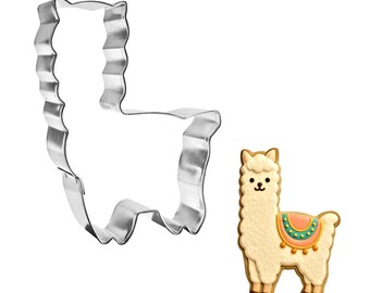 Llama Cookie Cutter 4'' Metal Farm Animal Birthday Party Sandwiches | Cookie Cutters