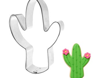 Cactus Cookie Cutter 4": Boho Southwestern Metal Cutter Made in the USA