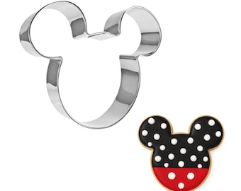 Mouse Ears Face 4" Cookie Cutter | Vacation Party Treat
