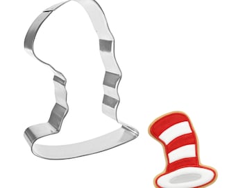 Floppy Top Hat Cookie Cutter: Cat in the Hat Party, 5.5''
