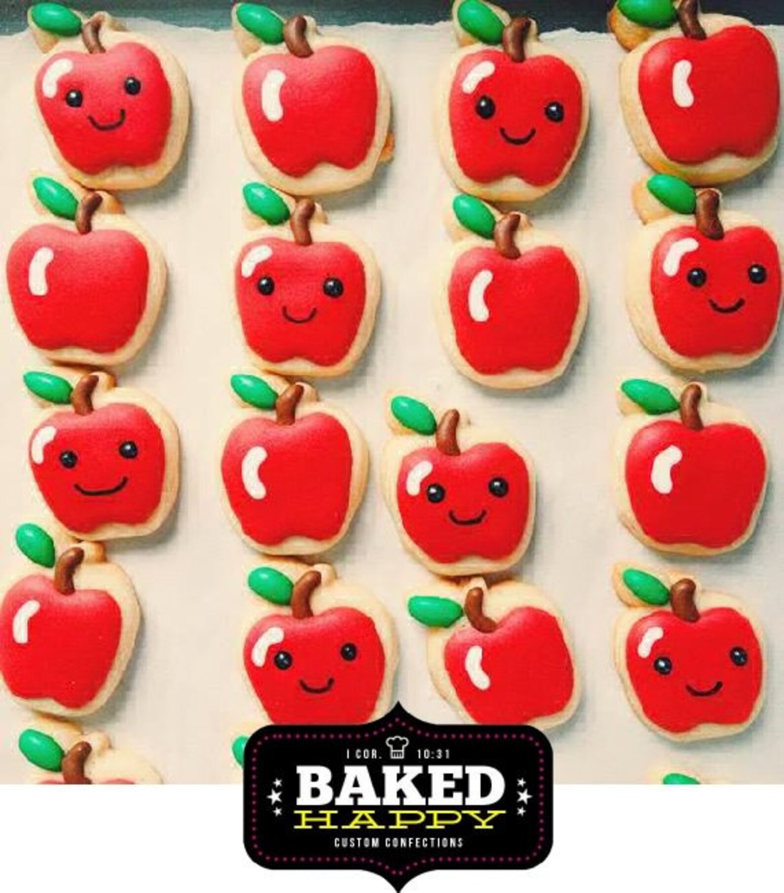 2 Piece Apples Cookie Cutter Set Mini & Fullsize Etsy