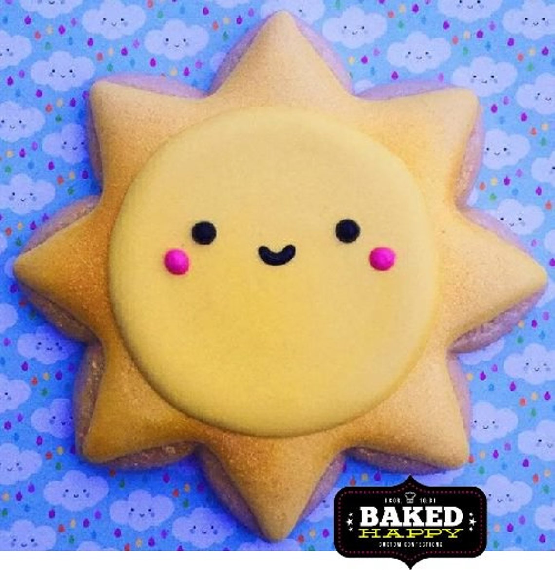 Sun Cookie Cutter 3'' Metal Etsy