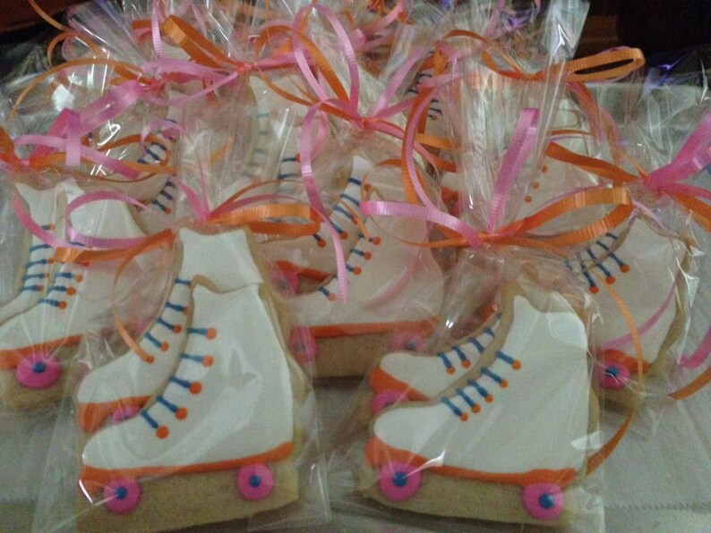 Decorated Roller Skate Cookies