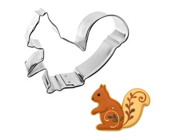 Squirrel Cookie Cutter 3.75'' Metal Woodland Animal | Birthday Party | Cookie Cutters