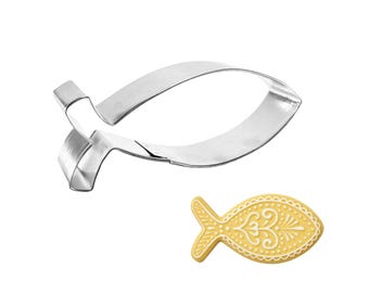 Christian Fish 4.25'' Cookie Cutter Metal | Cookie Cutters