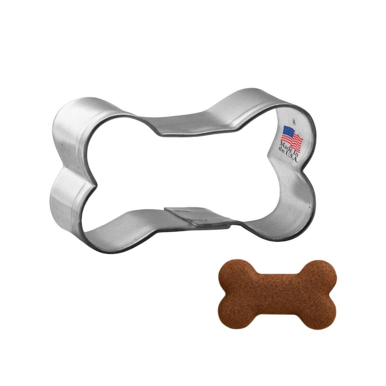 Mini Dog Bone Cookie Cutter Puppy Treats! Metal Pet Animal Shelter | Cookie Cutters image 1