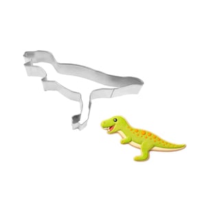 T-Rex Dinosaur 5'' Cookie Cutter Metal Birthday Party Sandwiches | Cookie Cutters