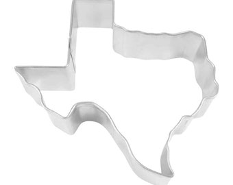 Texas State 3.5'' Cookie Cutter New! Metal | College Football School | United States Cookie Cutters | Birthday Party | Wedding Favor