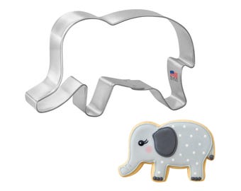 Elephant 4'' Cookie Cutter Metal Zoo Safari Animal Birthday Sandwiches | Cookie Cutters