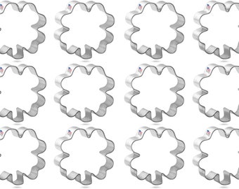 1 Dozen 12 Mini Four Leaf Clover 1.75'' Cookie Cutters Wedding Favors Party Gifts Metal