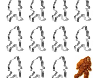 1 Dozen 12 Bigfoot 4.5'' Sasquatch Cookie Cutter Metal Freshie