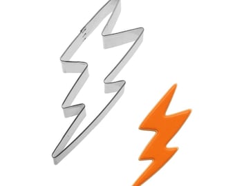 Lightning Bolt 5.25'' Cookie Cutter Metal | Cookie Cutters