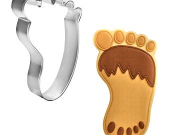 Foot Bigfoot Cookie Cutter Metal | Sasquatch | Woodland | Birthday Party | Cookie Cutters