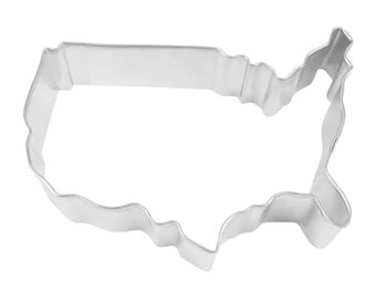 America US Map 4'' Cookie Cutter Patriotic United States Metal | Cookie Cutters