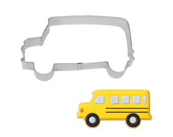 School Bus Cookie Cutter: 4.5'' Delivery Ice Cream Food Truck