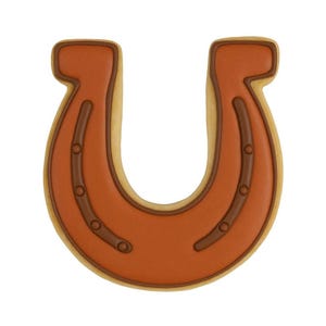 Juego de 7 cortadores de galletas de metal con forma de caballo y animales de granja/rancho. imagen 8