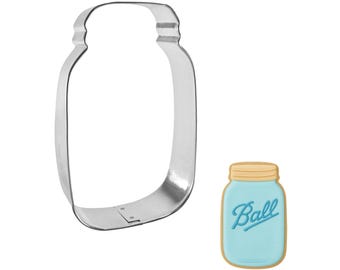 Mason Jar 4.5'' Cookie Cutter Metal Wedding Favor