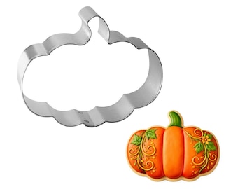 Emporte-pièce accroupi potiron potelé 3,75 po. | Cuisson d'automne en métal