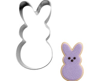 Easter Marshmallow Bunny Rabbit Cookie Cutter 4" Metal | Cookie Cutters