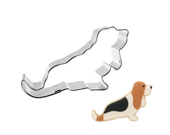 Basset Hound Dog 4.25' Cookie Cutter Metal Pet Animal Treats Bakery
