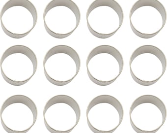 1 Dozen 2'' Circles Round Cookie Cutters Metal