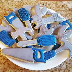 Hand Saw Cookie Cutter 5'' Tool Metal Construction Father's Day Construction Father's Day Cookie Cutters image 5