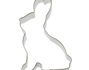 Peter Cottontail Rabbit Chocolate Bunny Cookie Cutter 5'' Metal Easter Basket Treat | Cookie Cutters