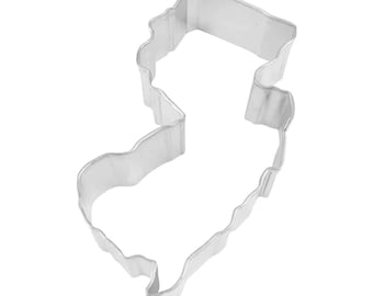 New Jersey State 4'' Cookie Cutter Metal | College Football School Graduation | United States Cookie Cutter | Birthday Party | Wedding Favor