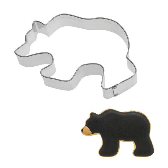 Grizzly Bear Cookie Cutter: Cabin, Woodland Party, Animal Theme
