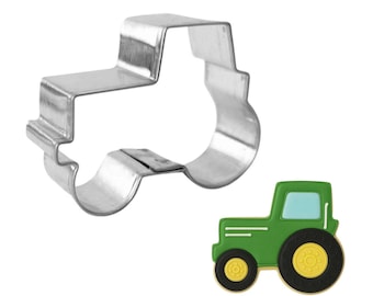 Cortador de galletas de metal de 1,75'' con forma de mini tractor para fiestas temáticas de granja