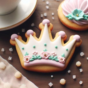 Crown Tiara 5&#39;&#39; Cookie Cutter Metal Princess Queen Royal Freshies Wedding Bridal Birthday Party | Cookie Cutters