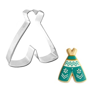 TeePee 4'' Cookie Cutter Metal Western Native Boho Birthday | Cookie Cutters
