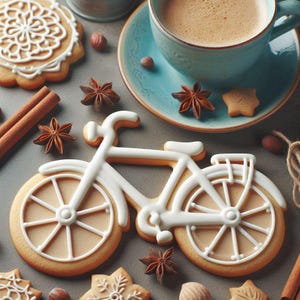 Bicycle 5.5&#39;&#39; Cookie Cutter Metal | Birthday Party | Farmers Market | Vintage Paris | Cookie Cutters
