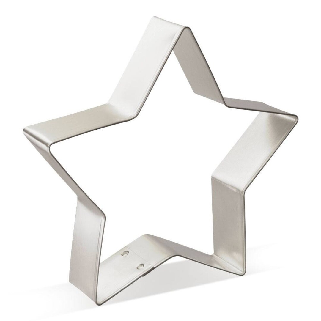 Large 4.5'' Star Cookie Cutter Metal Freshies Cookie Cutters Etsy