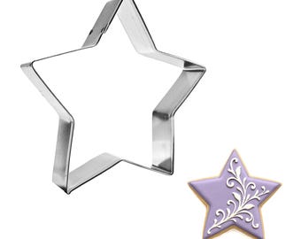 Large 4.5'' Star Cookie Cutter Metal Freshies | Cookie Cutters