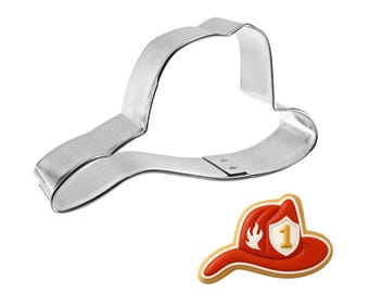 Fire Helmet 4'' Cookie Cutter Fire Fighter Hat Metal