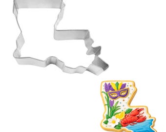 Louisiana State 3.75'' Cookie Cutter Metal School United States Cookie Cutters