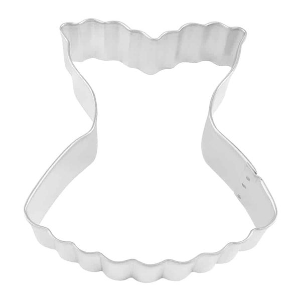 Fluted Corset 3.75'' Cookie Cutter Metal Ladies Princess Party Wedding Shower Bachelorette Party | Cookie Cutters