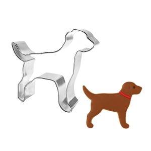 Cortador de galletas de metal con forma de perro Labrador de 4 pulgadas / Golosina para mascotas con forma de dálmata