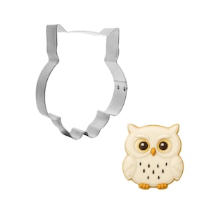Chubby Owl Cookie Cutter 4.25'' Metal Woodland Bird Animal | Cookie Cutters