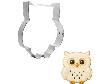 Chubby Owl Cookie Cutter 4.25'' Metal Woodland Bird Animal | Cookie Cutters
