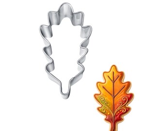 Mini Oak Leaf 1.75'' Cookie Cutter | Metal Fall Pie Baking Thanksgiving